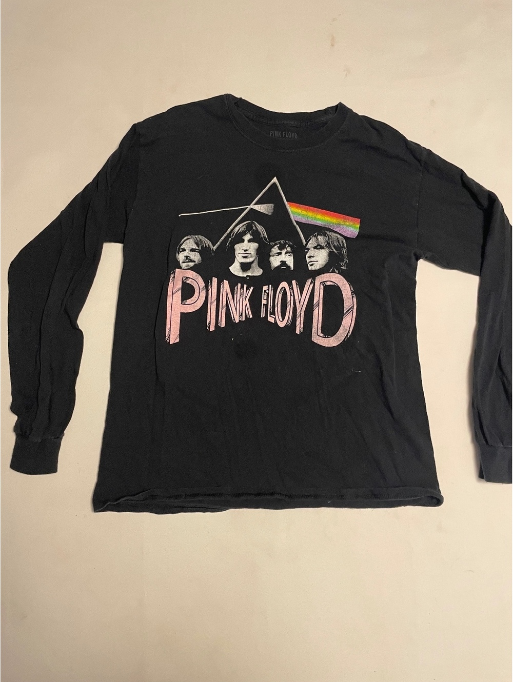 Pink Floyd Black Long Sleeve Band T-Shirt Size M